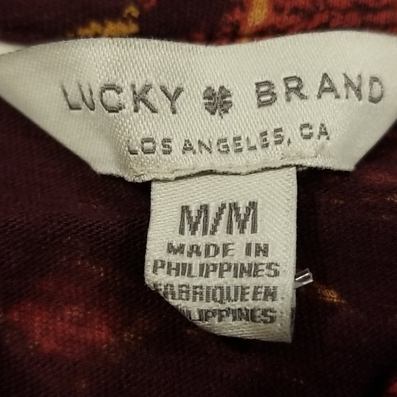 Lucky Brand long sleeve blouse-size M - Picture 2 of 5